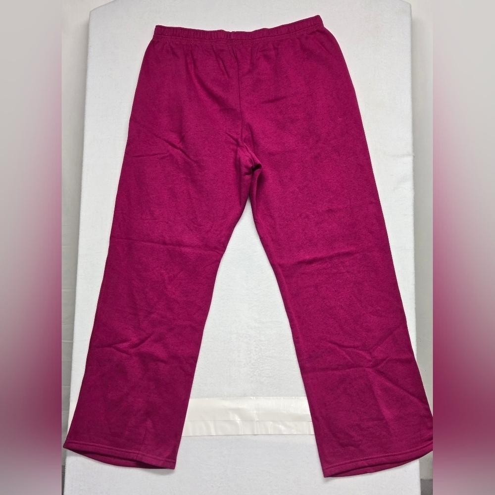 Joe Boxer L Pink Berry Sweat Pants Sporty Pull On Elastic Waist  Roomy Leg